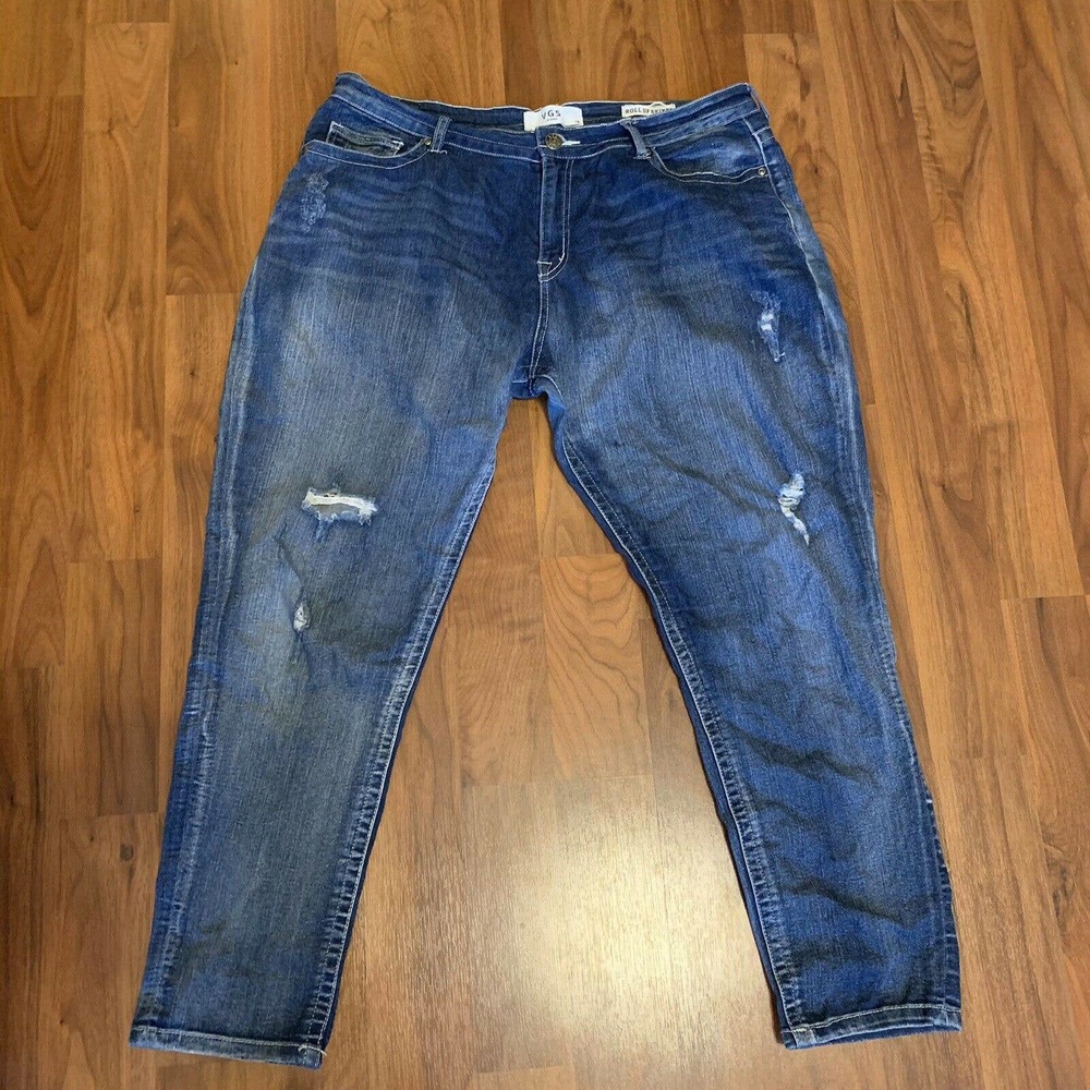 VGS Jeans Roll Up Skinny Distressed Jean